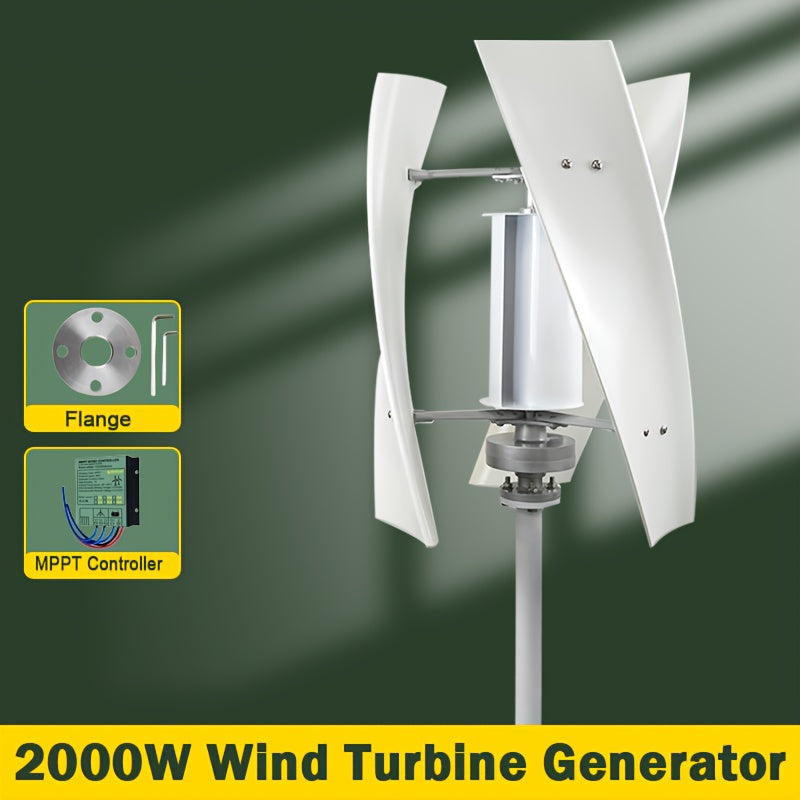 Verticale As Windturbine – Draagbare Windgenerator – Duurzame Energie – Stille Turbine – Compact En Lichtgewicht – Hoog Rendement – Werkt Met 12V