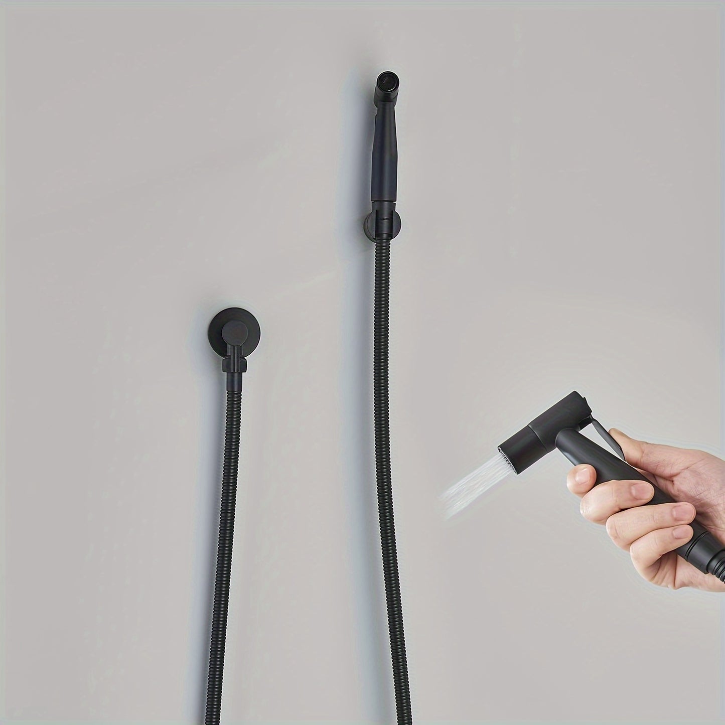 Bidetspuit – Toilet Handdouche – Bidet Handdouche – WC Sprayer – Hygiëne Spuit – Roestvrij Staal – Verstelbare Waterdruk – Zwart