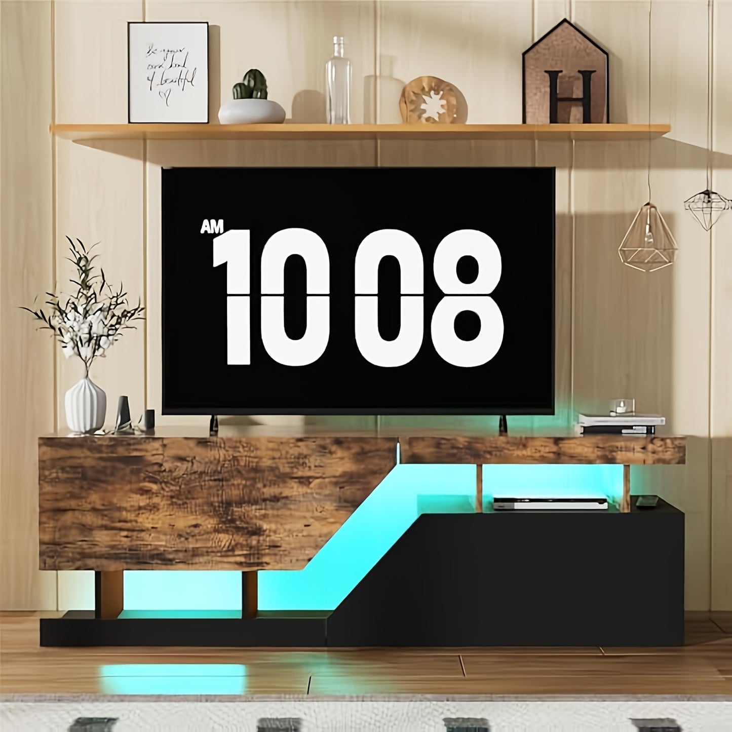 tv meubel – tv kast – lowboard – dressoir – tv tafel – Modern Handenvrij Design – Ruime Opbergruimte Voor TV Tot 165 cm