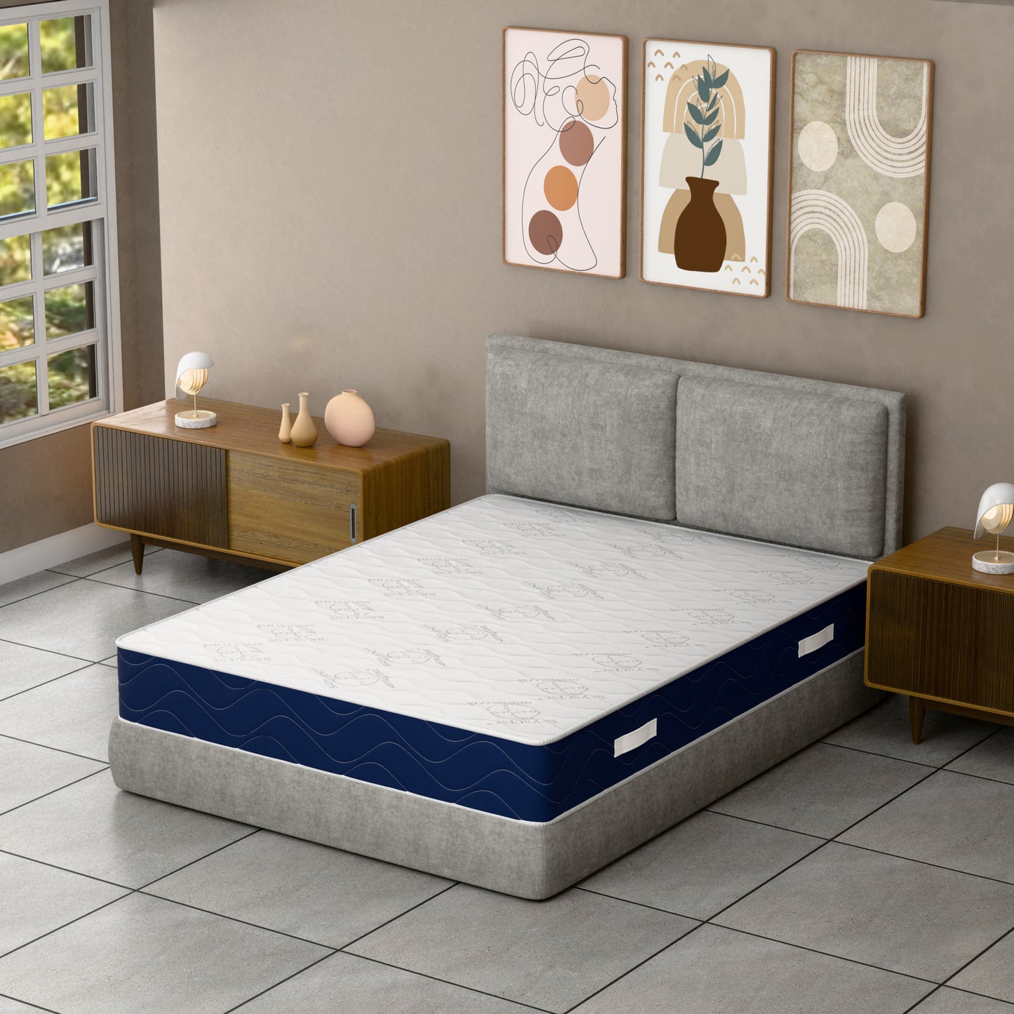 Hybrid Matras – Pocketvering Matras – Memory Foam Matras – Orthopedisch Matras – Ergonomisch Matras – 140x200 cm – 800 Pocketveren – 3,5 cm Ademend Memory Gel Schuim