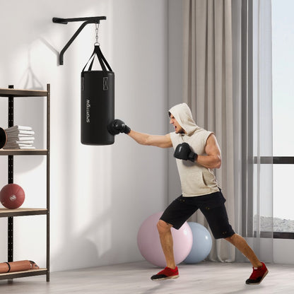 Heavy Bag Wandhouder – Bokszak Ophangsysteem – Punching Bag Steun – MMA Wandsteun – Boksaccessoire – Verstelbaar – 360° Draaibare Haak