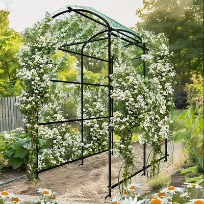 XXXL Metal Garden Arch Trellis U-Shaped Plant Climbing Frame for Beans Grape