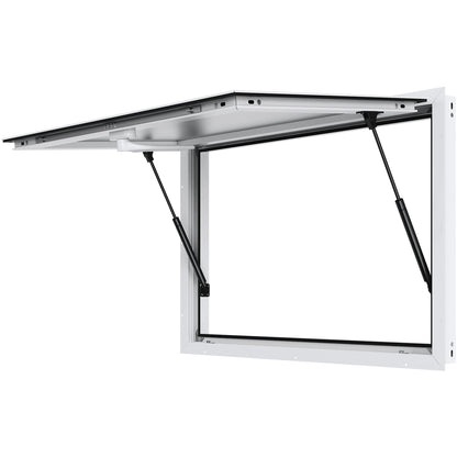 Foodtruck Luifel – Serveerruimte – Verkoopraam – Mobiele Verkoopwagen – Schuifraam – Aluminium Frame – 36x24 Inch – Hydraulisch Openend Met Slot