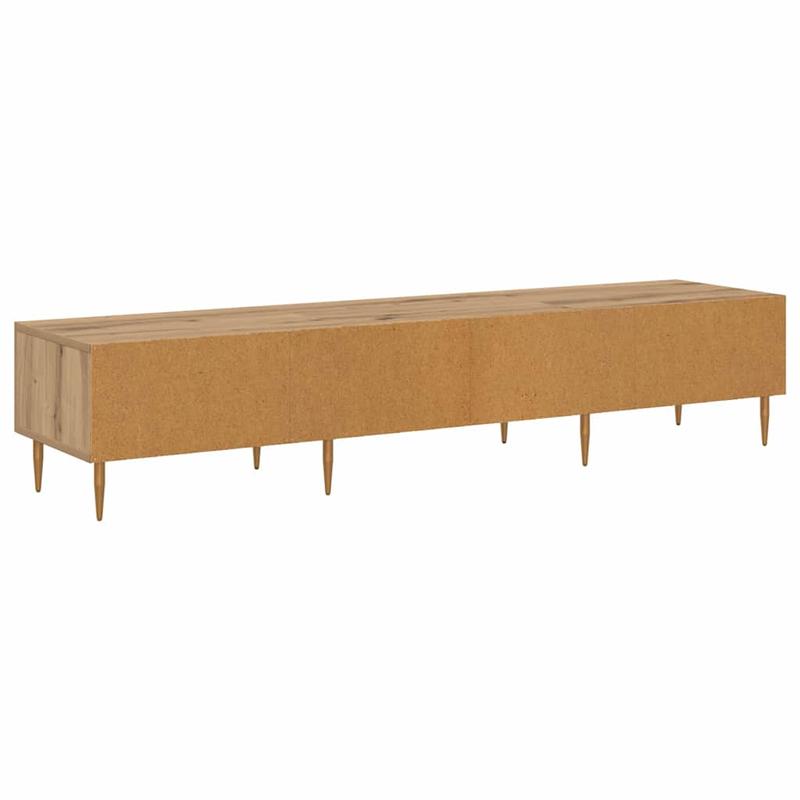 TV-kast – TV-meubel – Mediakast – Tv-console – Opbergkast – Rustiek Eikenhout – Compact Formaat 150x36x30 cm