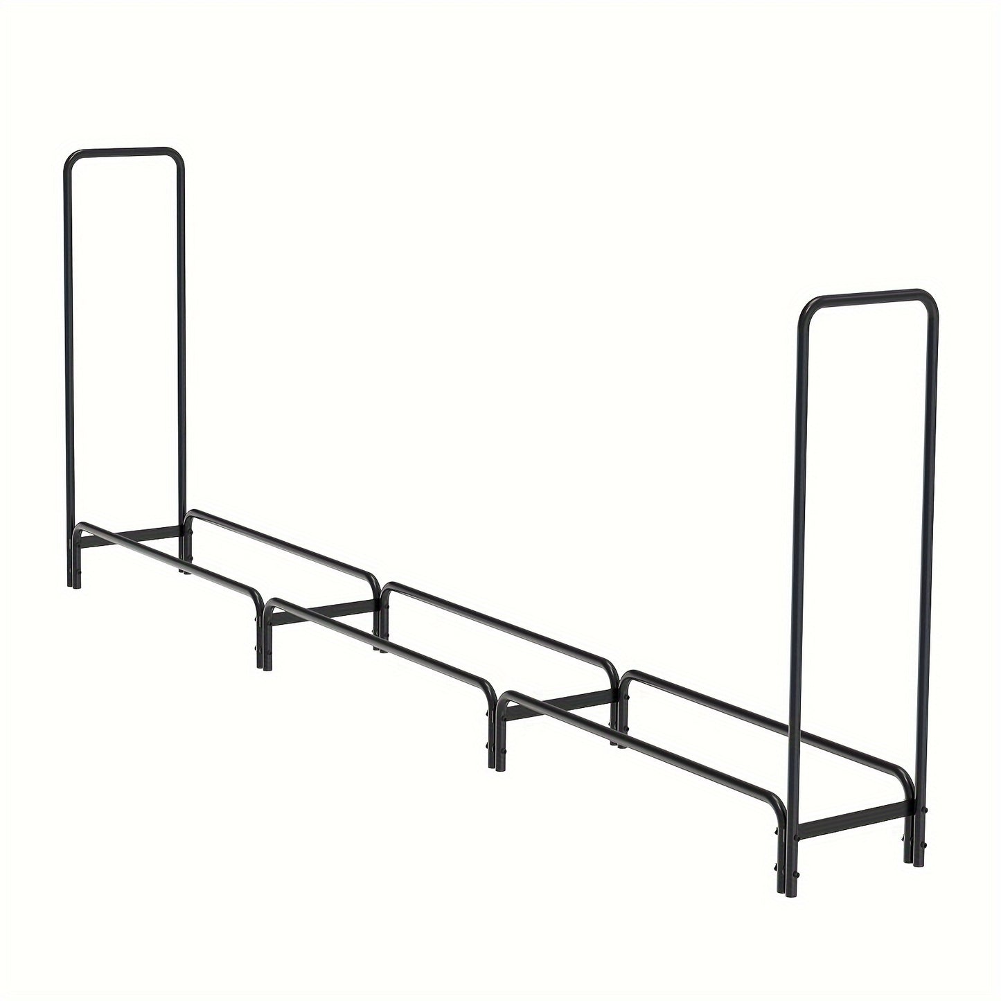 Houtkruik – Houtopslagrek – Houtblokkenhouder – Brandhoutrek – Houtopberging – 12 Voet Lang – Stevig Metalen Frame