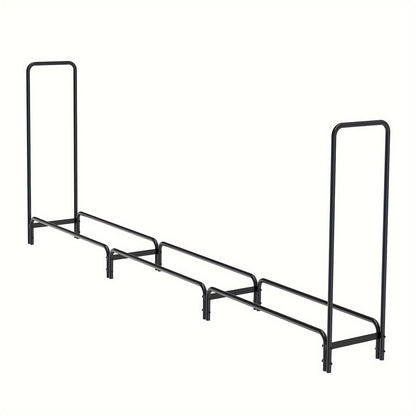 Houtkruik – Houtopslagrek – Houtblokkenhouder – Brandhoutrek – Houtopberging – 12 Voet Lang – Stevig Metalen Frame