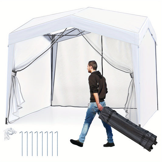 Partytent – Paviljoen – Feesttent – Tuintent – Opvouwbare Tent – 3,05x3,05 m – Waterdicht Oxford Polyester – Verstelbare Hoogte Met Wieltas