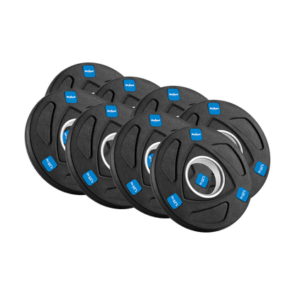 Gewichtsschijven – Halterschijven – Gewicht Platen – Sportgewichten – Gewicht Schijven – 30 kg Set – Gietijzer Met Rubberen Coating – Geschikt Voor 51 mm Halters