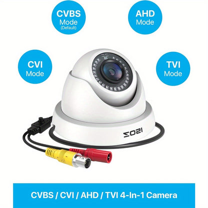8-kanaals Bewakingsset – Beveiligingssysteem – CCTV Set – Surveillance Camera’s – Domecamera’s – Full HD 1080P – AI Bewegingserkenning – Nachtzicht – Bedraad 4 Camera’s