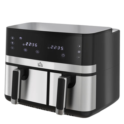 Airfryer – Heteluchtfriteuse – Luchtfriteuse – Friteuse – Airfryer Oven – 2700 Watt – 8 Instelbare Programma’s – Zwart-Zilver – Compacte Maat 41,8x39,2x31,1 cm