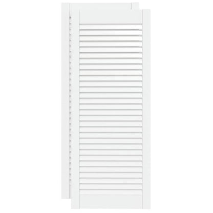 Opbergkast – Bergkast – Kast – Meubel – Opbergrek – Wit – Set van 2 – Stevig en Duurzaam – Afsluitbaar met Slot – 99,3x39,4 cm