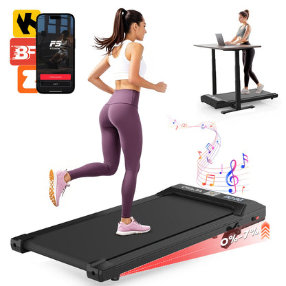 Loopband – Hometrainer – Fitnessband – Trainingsapparaat – 4-in-1 Inklapbaar – 12 Programma’s – Fluisterstille 0,75 PK Motor – Bediening Via App, Afstandsbediening en Bedieningspaneel