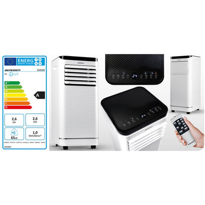 Airconditioner – Mobiele Airco – Airconditioner Compact – Binnen Airco – Mobiele Koeler – 9000 BTU Koelvermogen – Ontvochtigingsfunctie 24L/24u