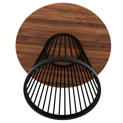 Ronde Eettafel – Keukentafel – Koffietafel – Eetkamertafel – Tafeltje – 80x80x76 cm – Metalen Poten – Modern Design – Geschikt Voor 4 Personen