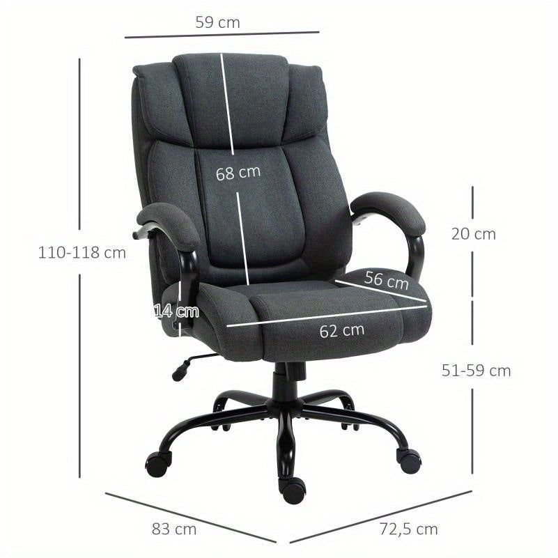 Ergonomische Bureaustoel – Kantoorstoel – Gamestoel – Bureaustoel Met Wieltjes – Toverstoel – Draagvermogen 220 kg – Verstelbare Hoogte & 360° Draaibaar