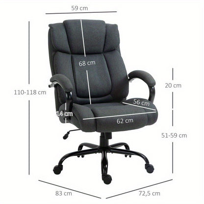 Ergonomische Bureaustoel – Kantoorstoel – Gamestoel – Bureaustoel Met Wieltjes – Toverstoel – Draagvermogen 220 kg – Verstelbare Hoogte & 360° Draaibaar