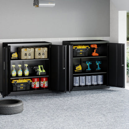 Gereedschapskast – Opberkkast – Werkplaatskast – Archiefkast – Metalen Kast – Afsluitbaar – 80 x 40 x 91 cm – Koudgewalst Staal