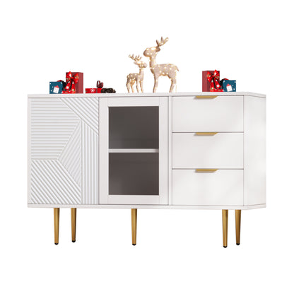 MERAX Display Cabinet with High Cabinet, Transparent Acrylic, White, Freestanding Display, Multi-Purpose Cabinet for Living Room, Office, Kitchen, Open Storage, 80x36.4x170cm