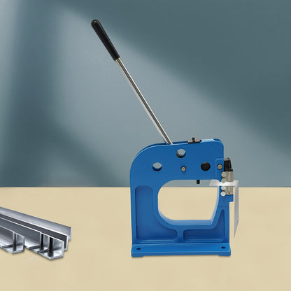 Metalen Krimp- en Strekmachine – Metaalbewerking Gereedschap – Plaatwerk Tang – Handkrimptang – Krimpmachine Metaal – Robuuste Metalen Constructie – Werkdiepte 21,6 cm – Blauwe Verflaag