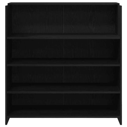 Ontvangstbalie – Receptiebalie – Balie – Bureau – Ingangsbureau – Zwart Eiken Look – Opbergruimte Met Lade – Stevig Houten Frame – 100x50x103,5 cm