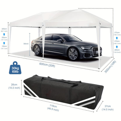 Pop-up Tent – Vouwtent – Partytent – Zonnescherm – Buitenluifel – 3,05x3,05 Meter – UV-bestendig Waterafstotend – Inclusief Draagtas