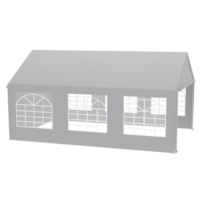 Party Tent Garden Pavilion Foldable Tent Camping Tent with Side Panels and Windows for Party, Market Stall, and Outdoor Camping (4x6m/4x8m), Tent For Camping, Tents, Beach Tent, Backyard Pavilion, Garden Canopy, Window Tent,