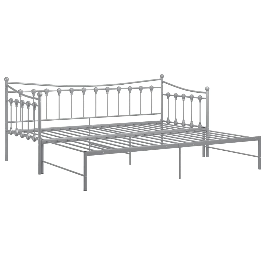 Bedbank – Slaapbank – Logeerbed – Sofa – 90x200 cm – Metalen Frame – Uittrekbaar Bed