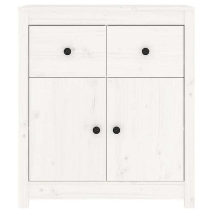 White Sideboard 70x35x80cm in Solid Pine Wood Removable and durable, Console Table Formal Wood, Entryway Storage Solution, Removable Shelf Furniture, Pine Wood Sideboard, Clean Line Furniture, Quality Woodworking, Durable Woo