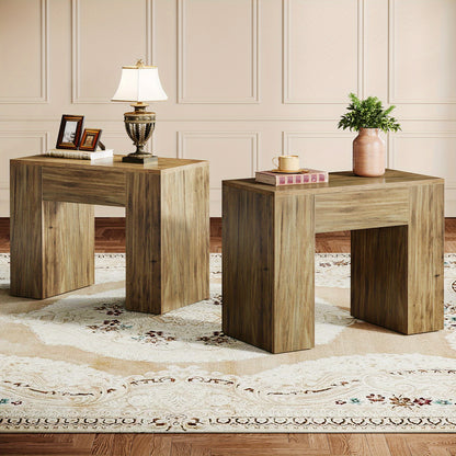 Nachtkastje – Bijzettafel – Nachtkast – Tafeltje – Opbergkastje – Mid-Century Modern – Ruimtebesparend – Stevig MDF Hout