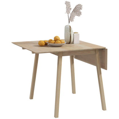Lightweight Foldable Dining Table with Wood-Like Top & Sturdy Metal Legs - Space-Saving 2-in-1 Surface, Compact Foldable Design (110x86x75cm) for /Outdoor Use, Apartments, Camping, Picnic - Modern Kitchen Table