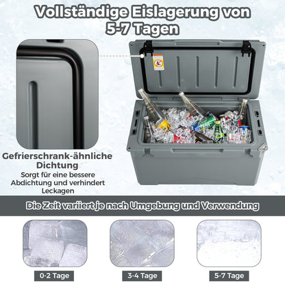 Koelbox – Thermotas – Coolbag – Koeltas – Campingkoelbox – Stevige Isolatie – Ingebouwde Liniaal & Flesopener – 47 Liter – Duurzaam LLDPE