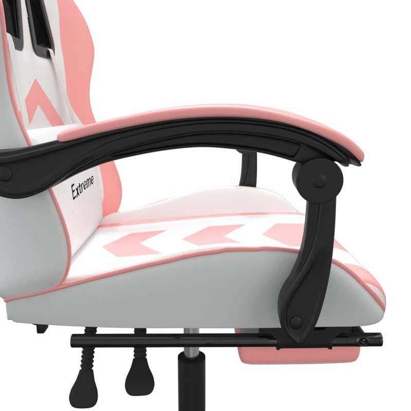 Gamingstoel – Bureaustoel – Gamestoel – Stoel Met Voetensteun – Verstelbare Rugleuning – Kunstlederen Bekleding