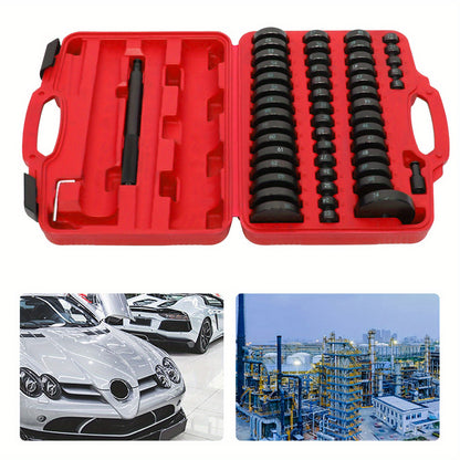 Montageplaatset Lagerpers – Drukplaten Set – Businstallatie Gereedschap – Pershulpmiddelen – Lagers Installeren – Duurzaam Koolstofstaal – Inclusief Slagpen en Adapter – Robuust & Precisie