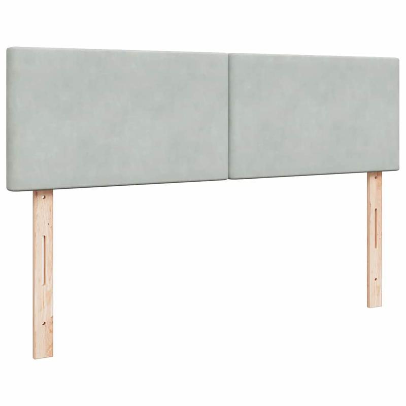 Bedframe – Bed – Bed Stevig – Slaapbed – Opbergbed – Lichtgrijs Velvet – 160x200 cm – Stevig Massief Hout – Ottoman Opbergruimte