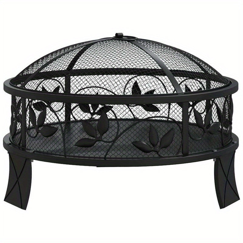 Tuinhaard – Vuurkorf – Buitenhaard – Buitenbrander – 50 Cm – Slijtvast Metaal - QUORE