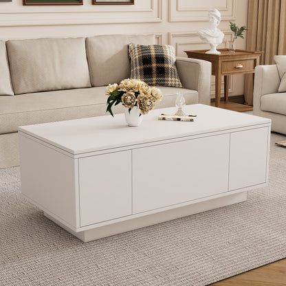 Salontafel – Koffietafel – Bijzettafel – Woonkamertafel – Tafel – Verstelbare Hoogte – Verborgen Opbergruimte – Metaal Frame – Max 50 kg Draagvermogen