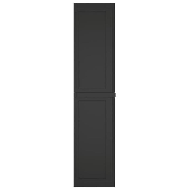 Tuinkast – Tuinschuur – Opbergkast – Tuinberging – Buitenbox – Duurzaam PP Materiaal – 65x37x165 cm – Met Slot en Planken