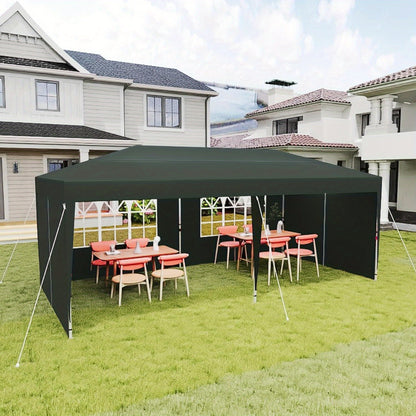 Folding gazebo 3x6m Garden gazebo with 4 side panels and carrying bag Foldable tent UV protection, Gazebo Tent