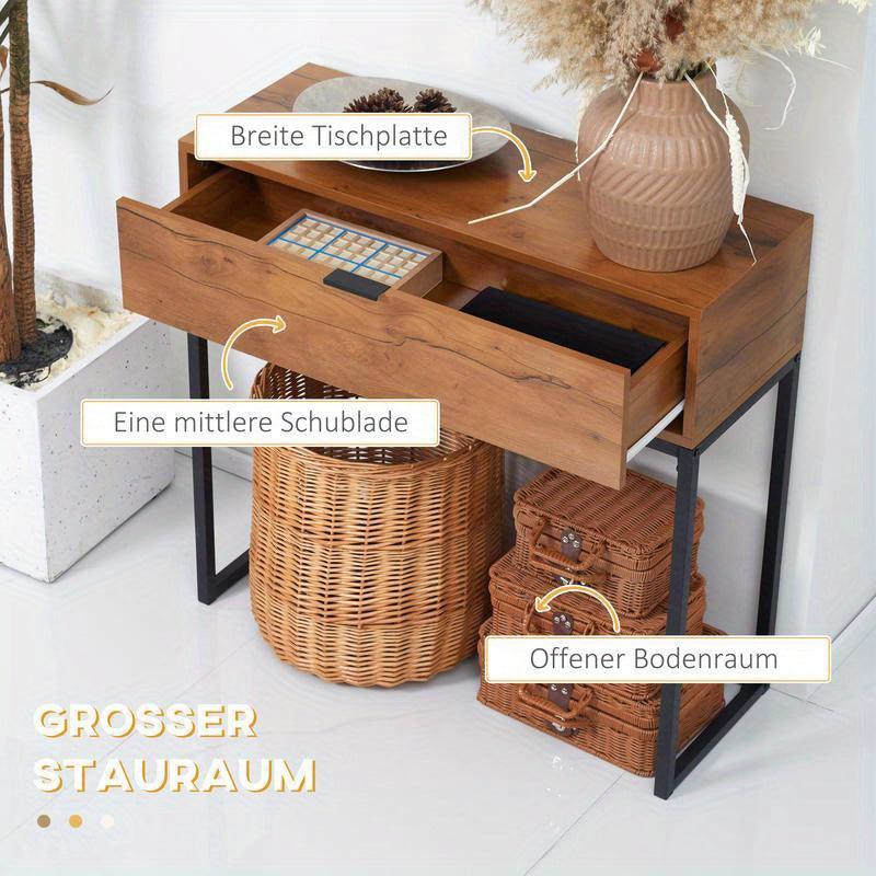 Opbergkast – Bergkast – Dressoir – Kast – Kast Met Deuren – Stevige Hardhouten Constructie – Zwart Frame Met Natuurlijke Houttinten