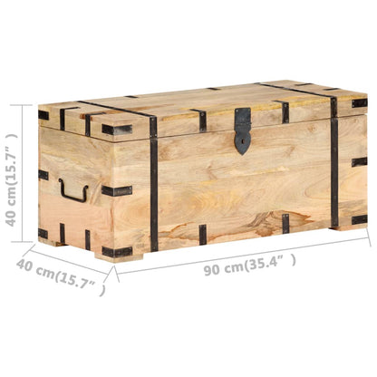 Vidaxl Storage Chest Storage Furniture Blanket Chest Box Storage Box Storage Boxes Blanket Boxes Treasure Chest Boxes Massif Mango Wood