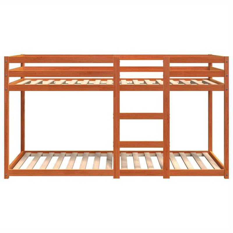 Hoogslaper – Stapelbed – Stapelbedden – Kinderbed – Eenpersoonsbed – Massief Houten Frame – Met 2 Ruime Laden – 75x190 cm – Europees Design
