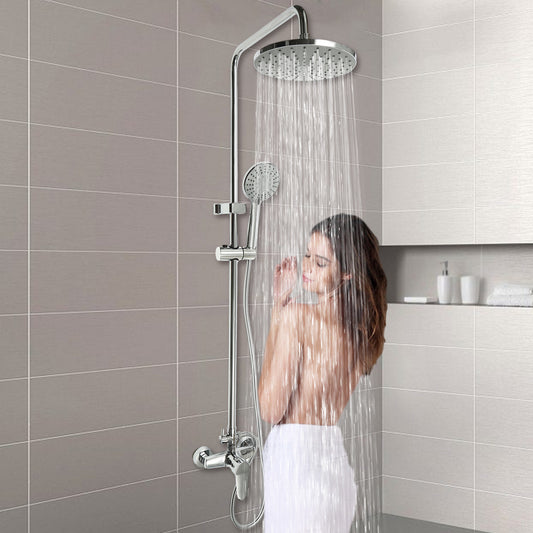 Doucheset – Douchegarnituur – Regendouche – Handdouche – Glijstang – Moderne Koperafwerking – 360° Draaibare Hoofddouche 20 cm