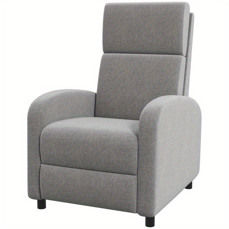 Relaxfauteuil – Schommelstoel – Ligstoel – Fauteuil – Relaxstoel – 160° Verstelbaar – Robuust Metaal-Kunststof Frame – Zacht Gevoerd – Compact Ontwerp – Grijs