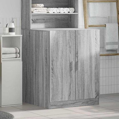 Wasmachinekast – Opbergkast Wasmachine – Badkamerkast – Wasmachine Meubel – Wasruimte Kast – Gray Sonoma – Hoogwaardig MDF – Afmetingen 71x71,5x91,5 cm