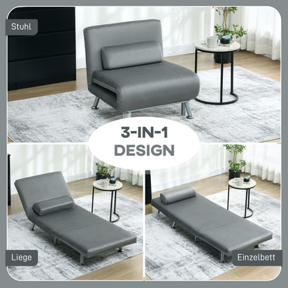 Ligstoel – Tuinstoel – Loungestoel – Relaxstoel – Slaapstoel – Verstelbare Rugleuning – Velvet Look Grijs – Opvouwbaar – Draagkracht 150 kg