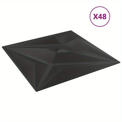 48 st Wandpanelen ster 12 square meter 50x50cm XPS wit