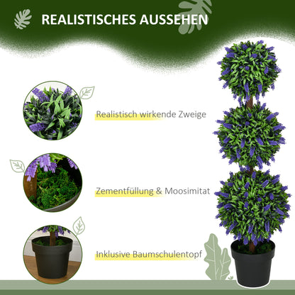 2-Pack Kunstplanten – Nepplanten – Sierplanten – Decoratieplanten – Kamerplanten – UV-bestendig – 110 cm Hoog In Potten