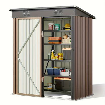 Metalen Tuinschuur – Opbergschuur – Gereedschapsschuur – Berging – Tuinberging – Gegalvaniseerd Staal – Compact Formaat 180x162x95 cm