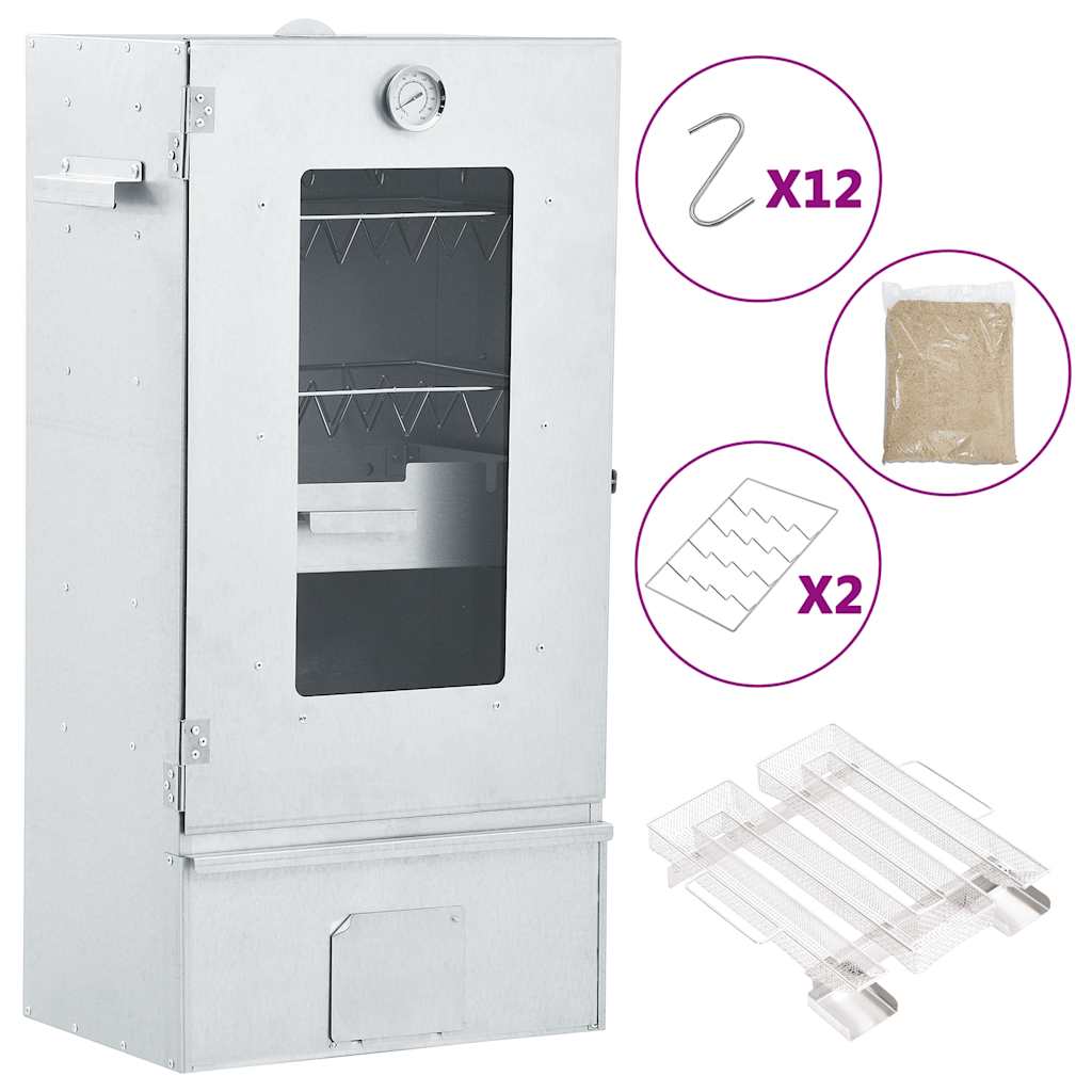 Smoker – Rookoven – Houtskoolbarbecue – Roker – BBQ Oven – Gegalvaniseerd Staal – Inclusief Koudrookgenerator