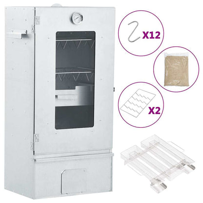 Smoker – Rookoven – Houtskoolbarbecue – Roker – BBQ Oven – Gegalvaniseerd Staal – Inclusief Koudrookgenerator